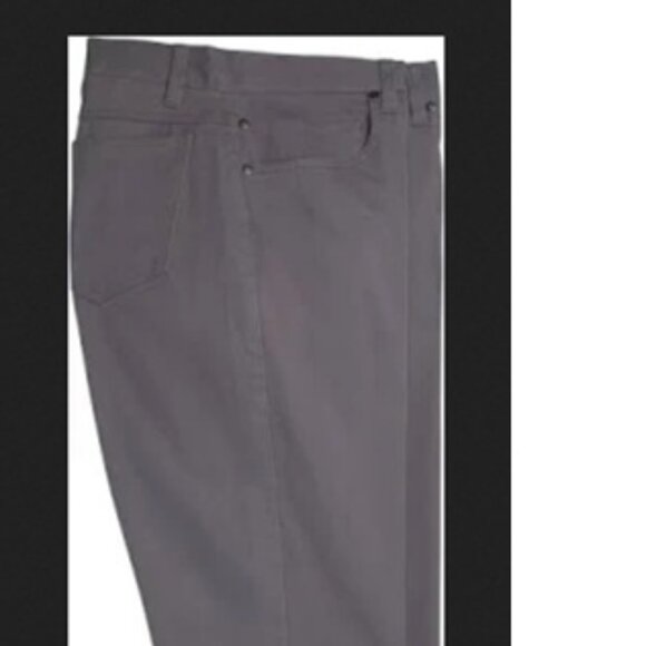 NWT FootJoy Men's Cotton Twill 5-Pocket Golf Pants 34/34 Grey. - Picture 2 of 5